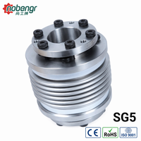 Accouplement à soufflet en acier inoxydable de taille standard, à montage sur bride, équilibré, multi-trous, pour équipement d'automatisation de transmission de puissance