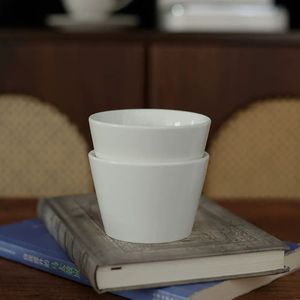 Mug kopi Mini keramik 180ml, persediaan tanpa pegangan untuk hadiah penggunaan kantor rumah - Product Image 3