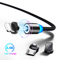 Kabel Pengisian Daya USB 3.0 Tipe-C 3-in-1 Berkualitas Tinggi Konduktor Tembaga Berlapis Pelindung Anyaman PVC untuk Komputer dan Earphone