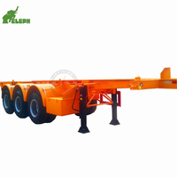 Semi-remorque châssis squelette 3 essieux pour conteneurs 20FT 40FT