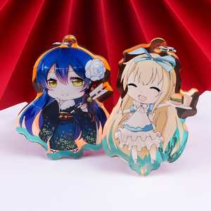 Đôi Mặt In Ấn VOGRACE OEM Thiết Kế Tùy Chỉnh Phim Hoạt Hình Anime Acrylic Keychain In Trong Suốt Nhựa Epoxy Charms Như Quà Tặng - Product Image 3