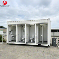 BELYOO - Unité Sanitaire Portable avec Plusieurs Cabines de Toilettes pour Projets Extérieurs