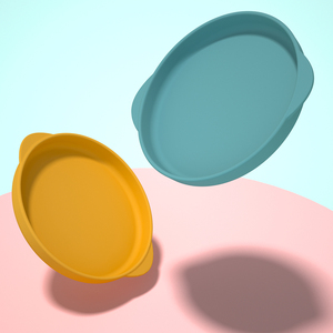 سيليكون دائري مخصص مع كوب شفط قطع غيار أطباق مطاطية سهلة الإمساك بالأطباق لتناول الطعام - Product Image 3