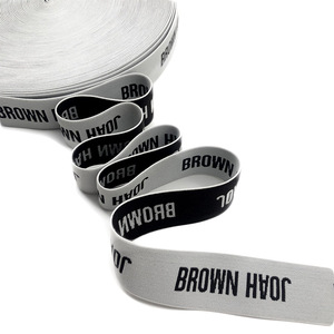 Banda personalizada para ropa interior Peluca Cabello Impreso Ropa Pelucas Accesorios suaves personalizados Jacquard Goma Nylon Logo Bandas elásticas - Product Image 3