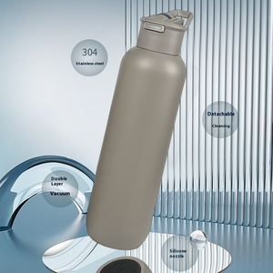 Modern Outdoor Portable Sports Kettle 304 Stainless Steel Double-Layer Vacuum Insulation Cup New Stainless Steel Mountaineering - Product Image 5