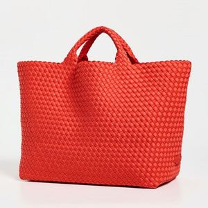 Custom Woven Neoprene Tote <b>Bag</b> Women Travel Waterproof <b>Beach</b> <b>Bags</b> <b>Large</b> Capacity Weekender Shopping Autumn Fashion Handbags Open - Product Image 3