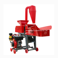 Coupeur de foin machines de traitement des aliments machine hachoir pour ensilage de maïs broyeur à grains coupe-paillettes machine puissance diesel