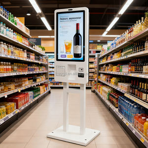 터치 스크린 모니터 셀프 서비스 키오스크 창 Pos 기계 프린터 키오스크 터치 스크린 (카메라가있는) - Product Image 1