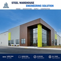 Edificio de Almacenamiento Metálico de Gran Envergadura, Almacenamiento de Equipo Pesado, Puerta de Gran Altura, Instalación Industrial de Distribución