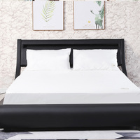 Sommier de lit confortable de style luxueux semi-entouré, économique, avec instructions d'installation et outils, taille complète