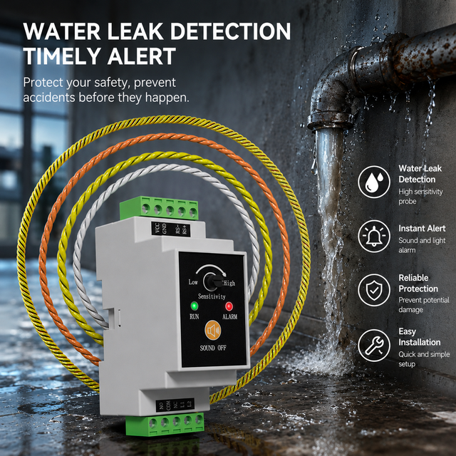 RS485/relay Output Leak Detection System Paired with Liquid Fuel Cable Leak Detection Sensor