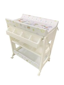 Station de change pour bébé robuste et multifonctionnelle 2 en 1 avec baignoire intégrée et coussin en mousse pour le change de couches et le bain des nourrissons - Product Image 2