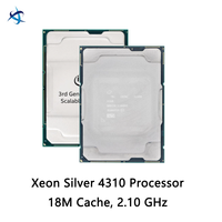 Processeur serveur double socket en gros, stock disponible, Silver 4310, 12 cœurs, 24 threads, 2,1 GHz, 18 Mo de cache, 120 W, LGA4189, DDR4