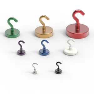 Powerful Colorful Magnetic Hook Neodymium Pot Magnet With Hook