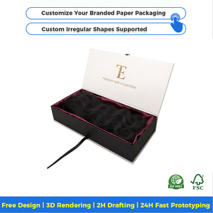 กล่องใ<span class=keywords><strong>ส</strong></span>่ผมวิกแบบมีโลโก้ Bonnet Wig Packs แบบสองชิ้น พร้อมช่องเจาะทรงกลม <span class=keywords><strong>ส</strong></span>ำหรับการเดินทาง ตู้เ<span class=keywords><strong>ส</strong></span>ื้อผ้า และการจัดเก็บที่บ้าน - Product Image 2