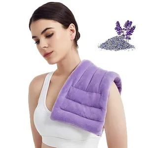 Produits de soins de santé Packs de chaleur pondérés Coussin chauffant réutilisable pour le cou au micro-ondes - Product Image 1