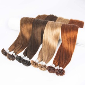 Extensiones de Cabello Humano Virgen de Templo Indio con Punta Plana U, 100% Alineadas con la Cutícula, Venta al por Mayor de Fábrica, Proveedores de Cabello con Punta U - Product Image 2