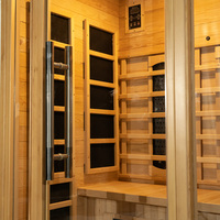 Sauna Infrarroja Canadiense para el Hogar con Panel de Infrarrojos Lejanos de Espectro Completo, Ionizador de Ozono, WiFi, Luces de Colores