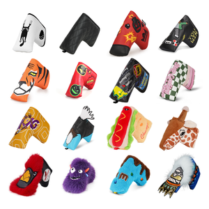 В наличии: Забавный плюшевый чехол для клюшки для гольфа в виде фиолетового монстра, красного птица или синего меча - Product Image 5