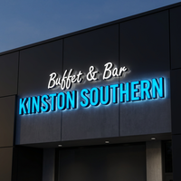 Letrero con Logotipo de Empresa Personalizado en Acrílico 3D con Iluminación Frontal LED, Control Remoto, Resistente al Agua IP65, Luces Multicolor para Uso en Oficina