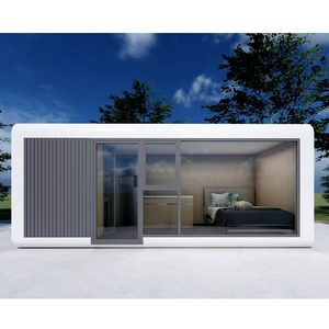 Amueblado actualizado futurista al aire libre Pequeña Manzana cabina Pod hogar móvil prefabricado listo a la llegada casa Modular - Product Image 5