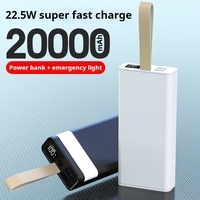 Vendre bien Portable Power Bank 20000mah Double sortie Usb Powerbank Prix bon marché banques d'alimentation super rapide avec lampe de poche