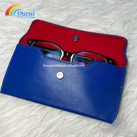 Sacs en cuir PU de haute qualité pour lunettes, personnalisables avec logo en relief, légers et portables, pour le rangement des lunettes