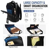 Sac à dos pour ordinateur de grande capacité, ouverture à 180 degrés, style valise, sac de voyage, étui durable pour ordinateur portable