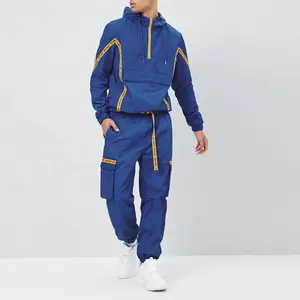 맞춤 2021 남성 패션 새로운 디자인 100% 나일론 조깅 tracksuit anorak 자켓 및 트랙 바지 조깅 착용