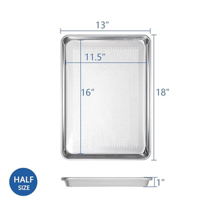 40x60cm <b>Aluminum</b> Perforated <b>Tray</b> <b>Baking</b> Pan Drying Cooling Punching <b>Tray</b> Tool Dish & Pan - Product Image 2