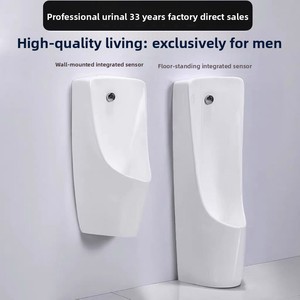 Urinario Inteligente con Sensor, Todo en Uno, Automático, <span class=keywords><strong>de</strong></span> Pared, para Hombres, <span class=keywords><strong>de</strong></span> Cerámica, para el Hogar - Product Image 4