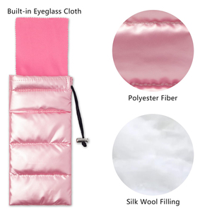 Estuche para gafas suave, colorido, algodón, bolsas para teléfono móvil hinchadas, funda acolchada gruesa, bolsa para joyería, pulsera, gafas de sol - Product Image 4