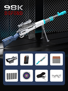 Fucile Giocattolo <span class=keywords><strong>AWM</strong></span> 98K Softair a Espulsione Manuale del Bossolo con Proiettili Morbidi per Ragazzi - Product Image 5