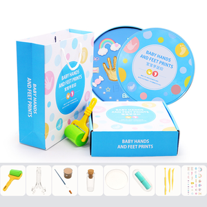 Usine directe nouveau-né bébé empreinte de main et empreinte <span class=keywords><strong>Kit</strong></span> bricolage imprimante à main bébé empreinte de main argile bébé empreinte <span class=keywords><strong>Kit</strong></span> de cadre Photo - Product Image 6