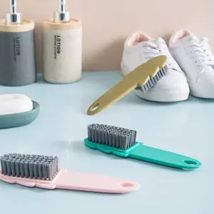 Plastic Soft Bristle Shoe Cleaning Brush Handle Scrubbing Reusable Washing Brush For Shoes Clothes