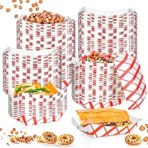 Bandejas de Papel Kraft Reciclable para Servir Comida: Cestas para Papas Fritas, Nachos, Bocadillos, Hot Dogs, Tacos, BBQ, Palomitas y Fiestas - Product Image 5