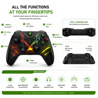 Control Multifuncional 2.4G para Xbox One/Series/S/X con Vibración y Luz, Control Inalámbrico para Juegos