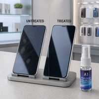 Protecteur d'écran liquide de qualité industrielle A1, nano micro-silice, essence céramique invisible modifiée anti-rayures, Guangdong