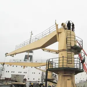 3吨7吨15吨甲板起重机船舶卸载起重机出售船用变幅甲板起重机