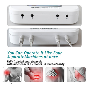 Masajeador TENS de Alta y Baja Frecuencia, Dispositivo Multifuncional de Alivio del Dolor de 4 Canales, Batería de Litio Recargable por USB, de Fábrica - Product Image 5