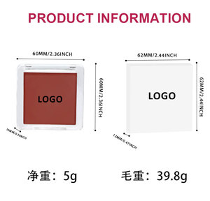 Palette de fards à joues <span class=keywords><strong>duo</strong></span> végétaliens et cruelty-free, résistants à l'eau, haute pigmentation, sous marque privée, crème et poudre pressée - Product Image 6
