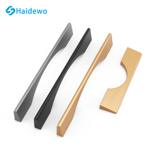 ריהוט haidewo מטפל שחור אנודייז דלת ידית מסגרת אלומיניום ידיות מטבח ארון ידיות חומרה - Product Image 1