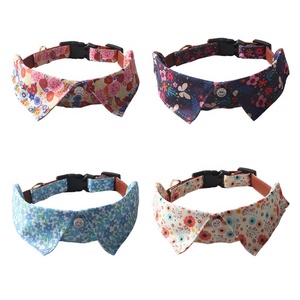 Verstellbares Hunde halsband mit Mustern Fruit Flower Series Bowtie Style Ultra bequemes weiches Nylon-Gurtband für Haustiere - Product Image 1