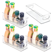 Organisateur de fruits empilable transparent en plastique avec poignées pour la cuisine