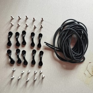 Stainless Steel Rope Hook Set With <b>Elastic</b> <b>Cord</b> For Kayak Accessory Lakes Rivers Recreation Durable - Product Image 1