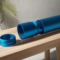Inhalateur en aluminium bleu rose gris violet pour huiles essentielles et diffuseur d'huiles d'aromathérapie-pour usage domestique