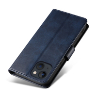 Casing HP Lipat Kulit PU untuk iPhone 15 - Penutup Berdiri dengan 3 Slot Kartu, Penutup Magnetik & Cangkang Anti Benturan