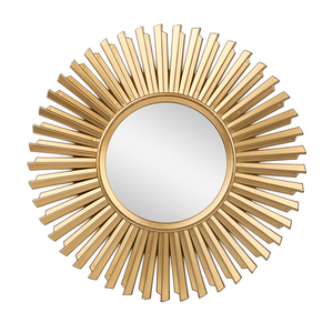 Gương Dán Tường Hình Tròn Tự Dính 3d Tự Làm Theo Yêu Cầu Của Nhà Máy Miếng Dán Trang Trí Khung Màu Vàng Gương Cho Phòng Khách - Product Image 1