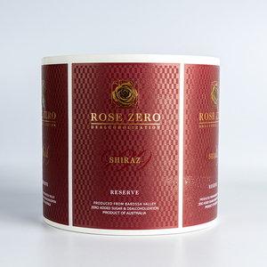 Etiquetas personalizadas para botellas de vino <span class=keywords><strong>Wishky</strong></span>, etiquetas adhesivas personalizadas de papel texturizado de cuero en relieve, etiquetas de lámina dorada para botellas - Product Image 2