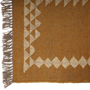 Tapis décoratif géométrique en laine Kilim fabriqué à la main de qualité supérieure pour salon ou bureau à domicile ensembles de tapis - Product Image 6